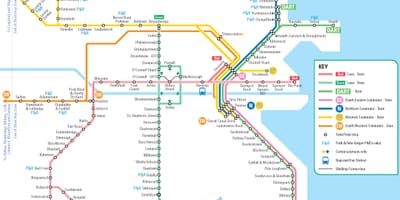 Električka Dublin mapu