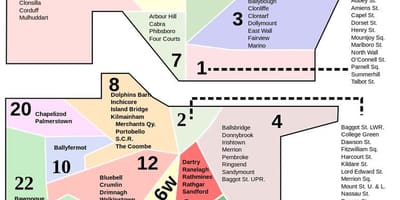 Dublin area code mapu