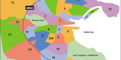 Mapu Dublin oblastiach