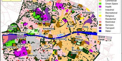Dublin mapa zón