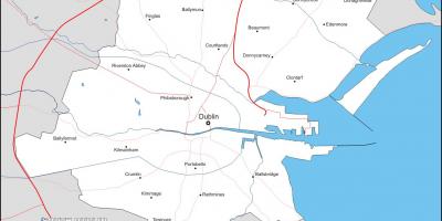 Mapu Dublin štvrtí