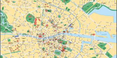 Dublin centrum mapu